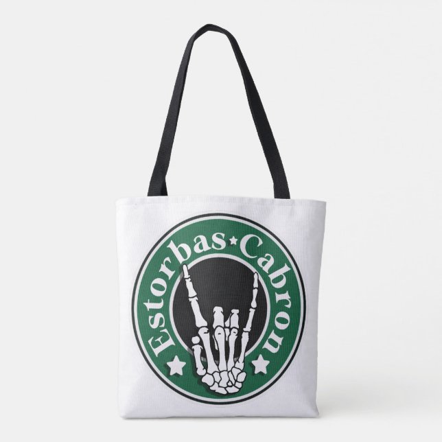 Bolso De Tela Estorbas Cabron Shopping  (Reverso)