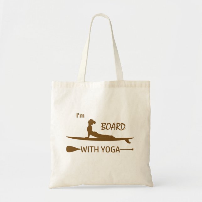 Bolso De Tela Estoy a bordo con yoga (Frente)
