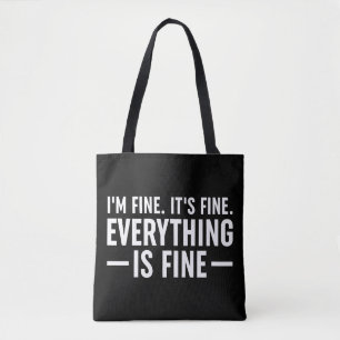 Bolso De Tela Estoy bien. Está bien. Todo Está Bien.