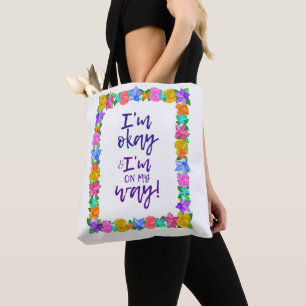 Bolso De Tela Estoy bien y estoy de camino