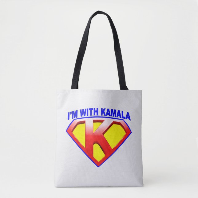 Bolso De Tela Estoy con Kamala (Anverso)