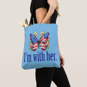 Bolso De Tela Estoy con su mariposa azul Kamala