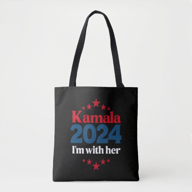 Bolso De Tela Estoy con su voto de Kamala para el presidente Kam (Anverso)
