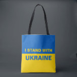 Bolso De Tela Estoy de acuerdo con la bandera ucraniana<br><div class="desc">Estoy de acuerdo con la bandera ucraniana</div>