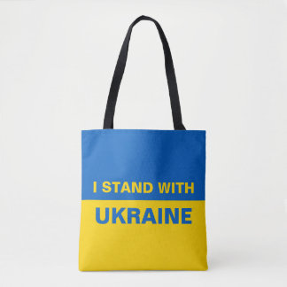 Bolso De Tela Estoy de acuerdo con la bandera ucraniana