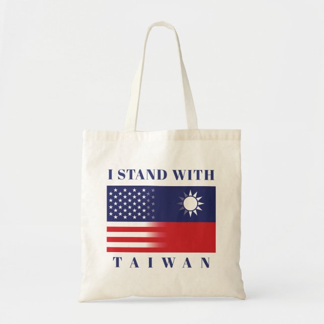 Bolso De Tela Estoy de pie con Taiwán (Frente)