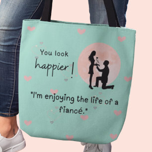 Bolso De Tela Estoy disfrutando de la vida de un prometido