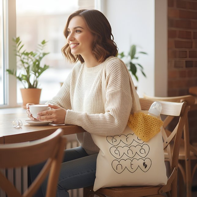 Bolso De Tela Estoy embarazada de bonito (Perfect for appointments, errands & everyday mama life)