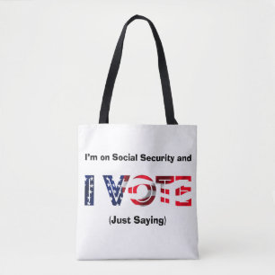 Bolso De Tela Estoy en la Seguridad Social y voto