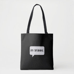 Bolso De Tela Estoy hablando cita
