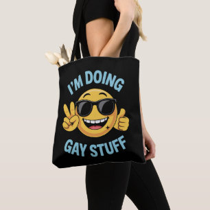Bolso De Tela Estoy Haciendo Cosas Gays Meme Divertido Orgullo L