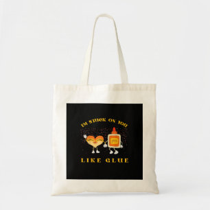 Bolso De Tela Estoy pegado a ti como pegamento Diseño divertido