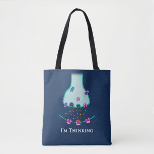 Bolso De Tela Estoy pensando en la sinapsis de neuronas