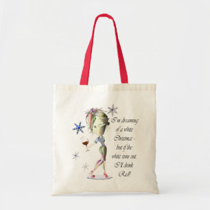 Bolso De Tela Estoy soñando con el navidad blanco, regalos