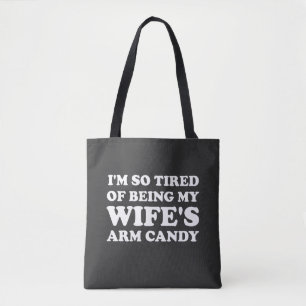 Bolso De Tela Estoy tan cansada de ser el bastón de mi esposa