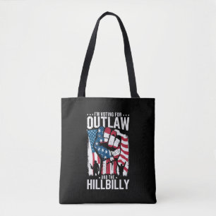 Bolso De Tela Estoy votando por el forajido y el paleto 2024
