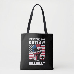 Bolso De Tela Estoy votando por el forajido y el paleto 2024 U
