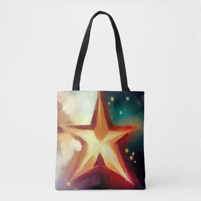 Bolso De Tela Estrella 3 navidades (Anverso)