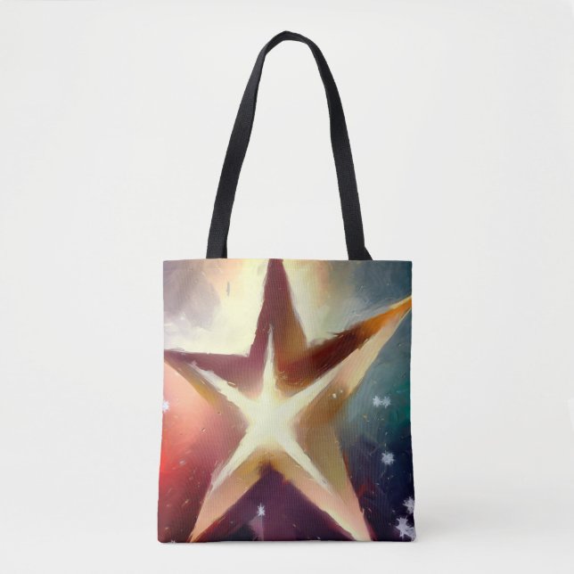 Bolso De Tela Estrella 4 navidades (Anverso)
