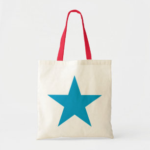 Bolso De Tela Estrella azul brillante