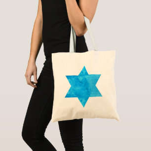 Bolso De Tela Estrella azul de David