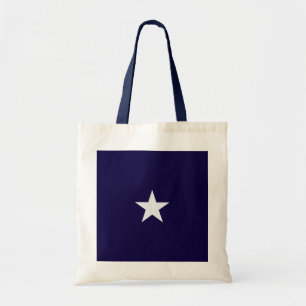 Bolso De Tela estrella blanca