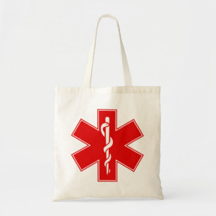 Bolso De Tela Estrella blanca amarillo-naranja roja de la