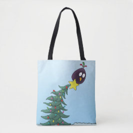 Bolso De Tela Estrella de árbol de navidad para aves personaliza