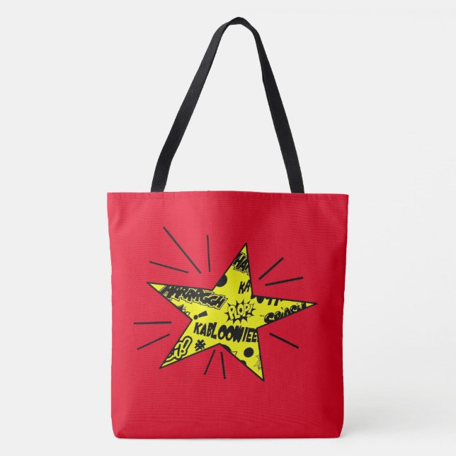 Bolso De Tela Estrella de Cómic (Anverso)