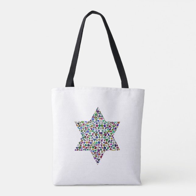 Bolso De Tela Estrella de David (Reverso)