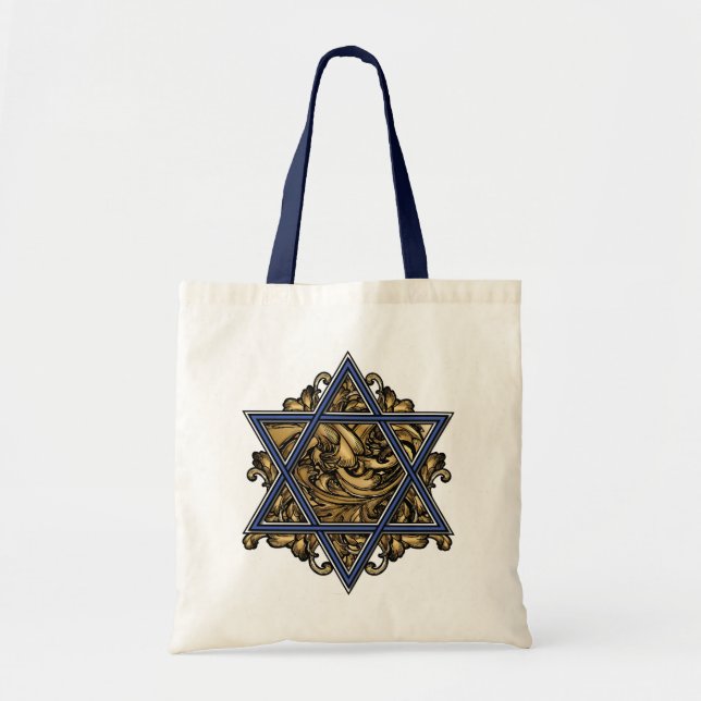 Bolso De Tela Estrella de David Gold (Frente)