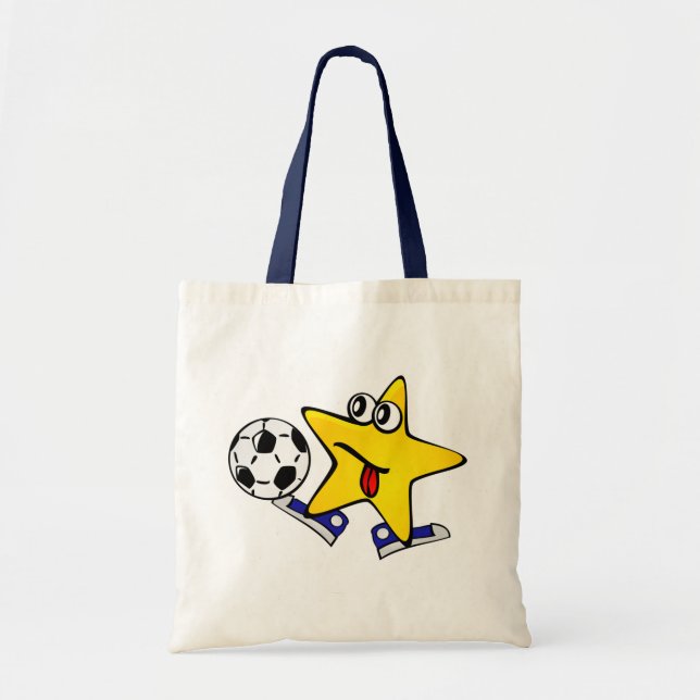 Bolso De Tela Estrella de fútbol (Frente)