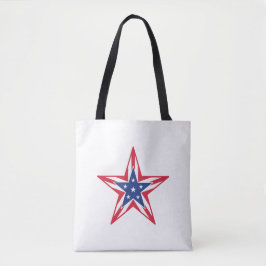 Bolso De Tela Estrella de la Libertad