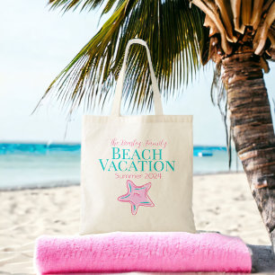 Bolso De Tela Estrella de mar rosa personalizada / Reunión de va