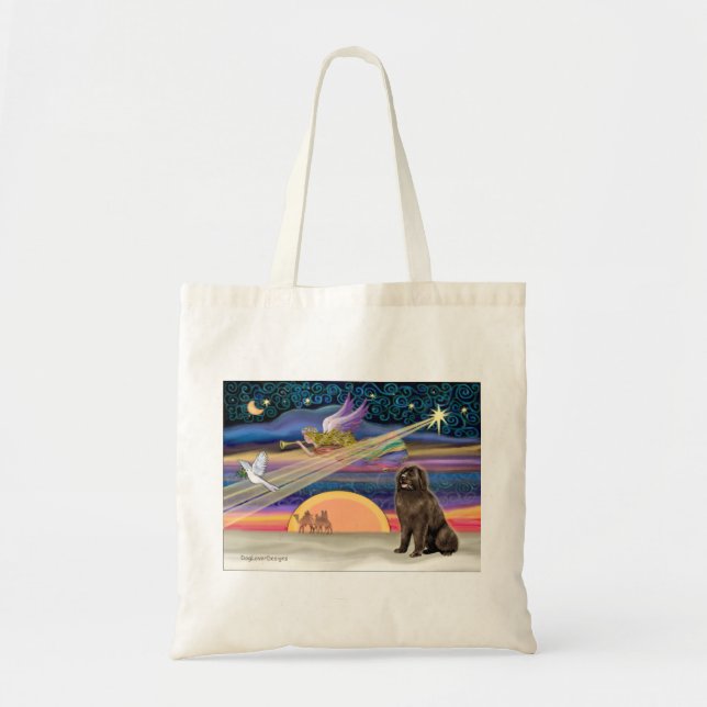 Bolso De Tela Estrella de Navidad - Terranova (marrón 2) (Frente)