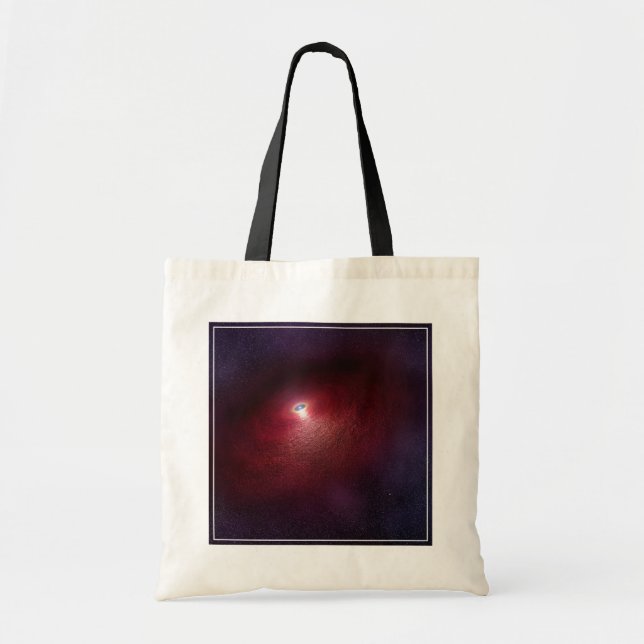 Bolso De Tela Estrella De Neutrón Con Un Disco De Polvo Cálido. (Frente)