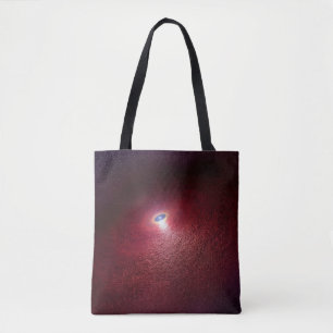 Bolso De Tela Estrella De Neutrón Con Un Disco De Polvo Cálido.