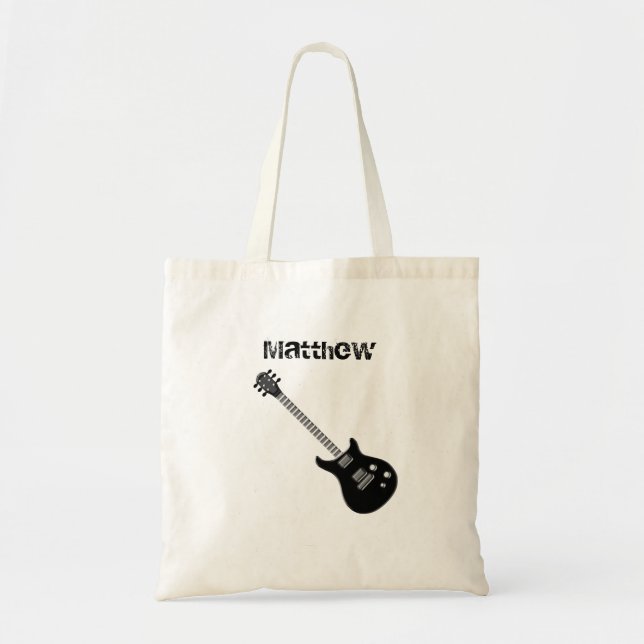 Bolso De Tela Estrella de rock de guitarra (Frente)