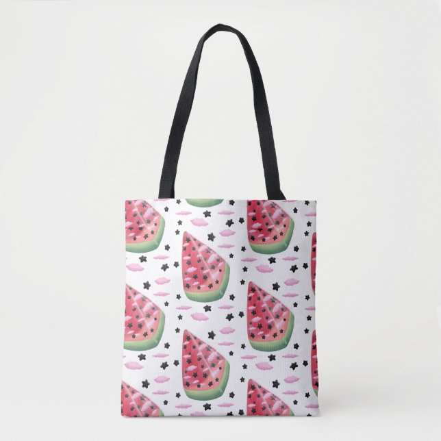 Bolso De Tela Estrella de sandía  (Anverso)