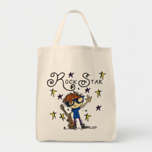 Bolso De Tela Estrella del rock del muchacho del Redhead