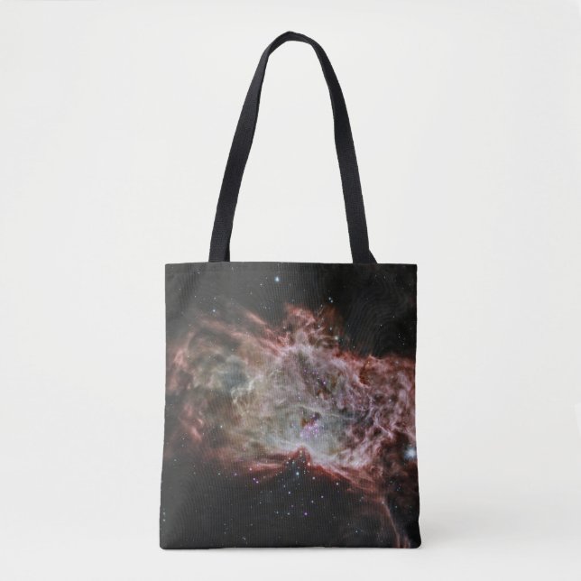 Bolso De Tela Estrella En El Centro De La Nebulosa De La Llama. (Anverso)