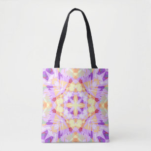 Bolso De Tela Estrella navidad Festiva Morado Oro Amarillo