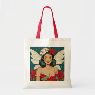 Bolso De Tela Estrella Pin-Up Tropical Retro de Navidad de los 5