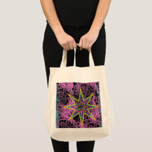 Bolso De Tela Estrella rosa