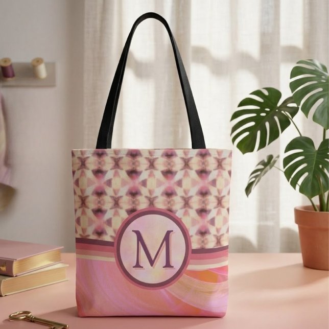 Bolso De Tela Estrellas conectadas de rosa y amarillo (Subido por el creador)