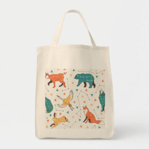 Bolso De Tela Estrellas de animales de la constelación astrológi