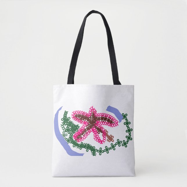 Bolso De Tela Estrellas de mar aman  (Anverso)