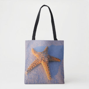 Bolso De Tela Estrellas de mar en la arena blanca