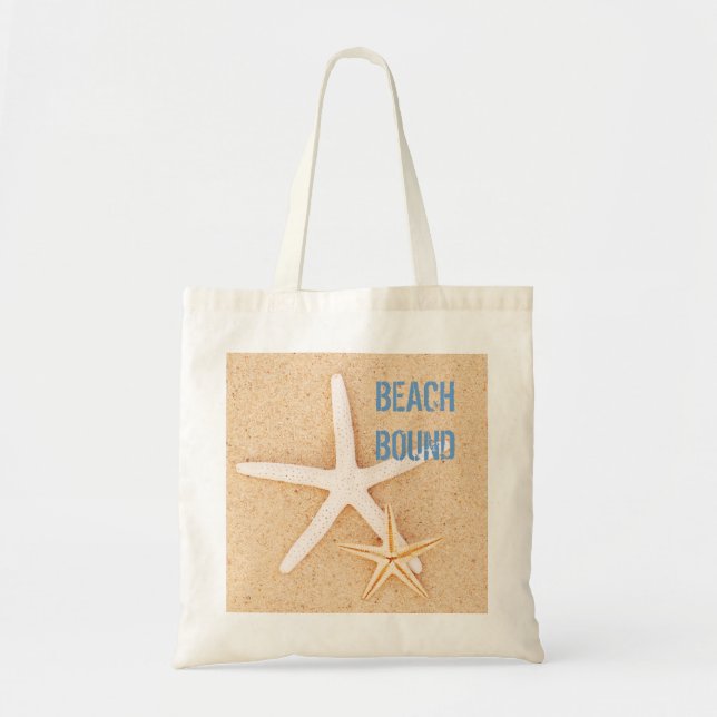 Bolso De Tela Estrellas de mar encuadernadas Beachbag de la (Frente)