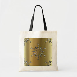 Bolso De Tela Estrellas de Navidades plateados